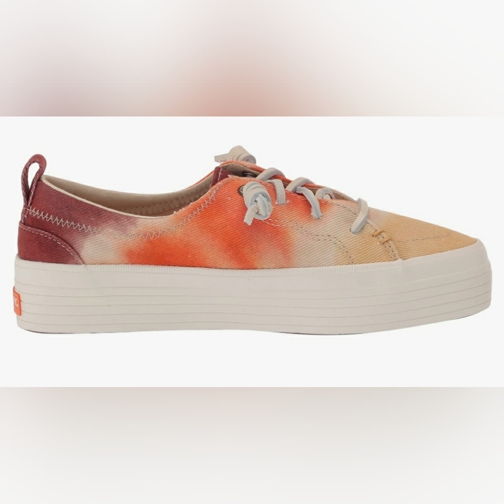 Sperry Crest Vibe Platform Sneakers Tie Dye Sunset Colorway